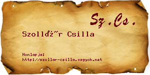 Szollár Csilla névjegykártya